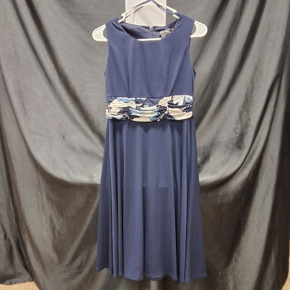Jessica Howard Dark Blue A-Line Midi Dress - Picture 3 of 10